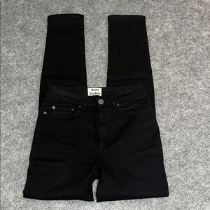 Acne Studios Black Denim Skinny Jeans